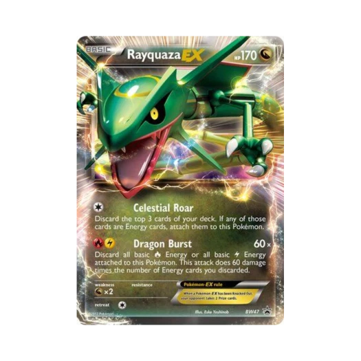 포켓몬 TCG 레쿠쟈 ex P 블랙 & 화이트 프로모카드 (영문판)