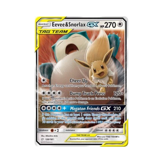 포켓몬 TCG 이브이 & 잠만보 GX RHG 팀업 (영문판)