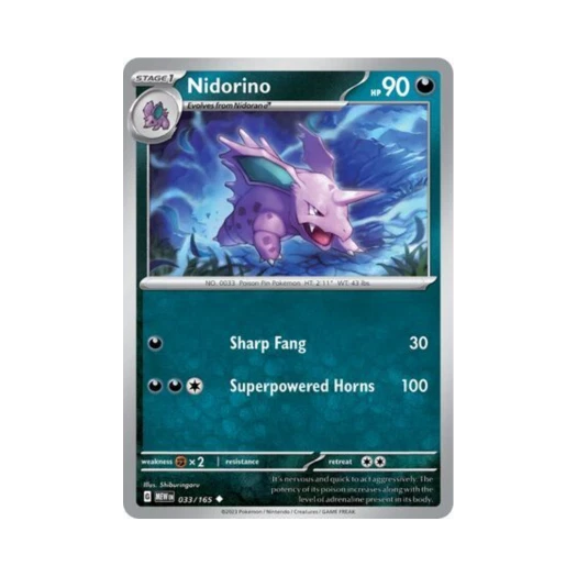 Pokemon TCG Nidorino U Scarlet & Violet 151 (English Ver.)