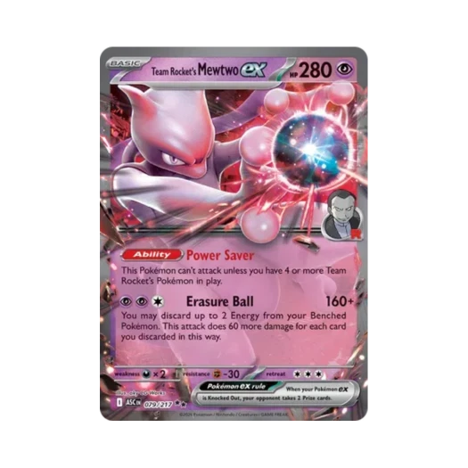 Pokemon TCG Team Rocket's Mewtwo ex DR Mega Evolution Ascended Heroes (English Ver.)