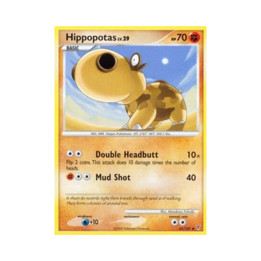 Pokemon TCG Hippopotas U Supreme Victors (English Ver.)