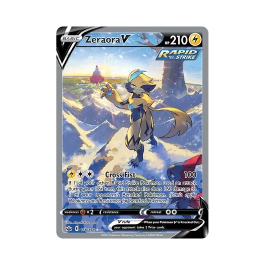 Pokemon TCG Zeraora V RU Chilling Reign (English Ver.)
