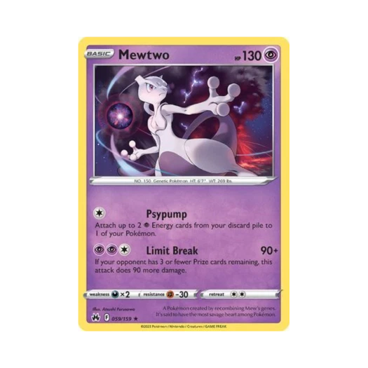 Pokemon TCG Mewtwo R Crown Zenith (English Ver.)