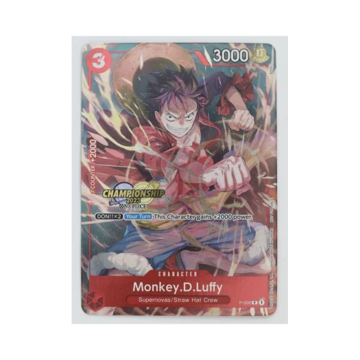 원피스 TCG 몽키 D. 루피 P P-006 프로모션 카드 챔피언쉽 2023 셀레브레이션 팩 (영문판)