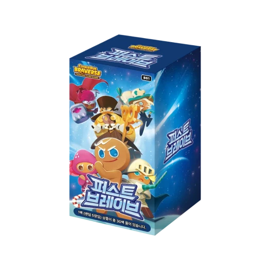 쿠키런 TCG 쿠키런 브레이버스 카드 게임 부스터 팩 퍼스트 브레이브 (30팩/한글판)