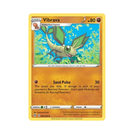 포켓몬 TCG 비브라바 U 다크니스 어블레이즈 (영문판)