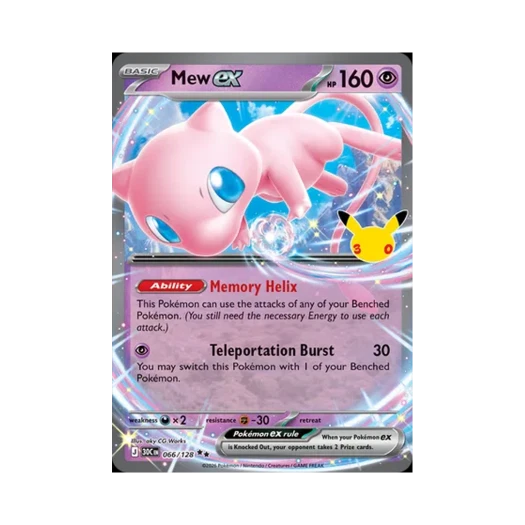 Pokemon TCG Mew ex RR 30th Celebration (English Ver.)