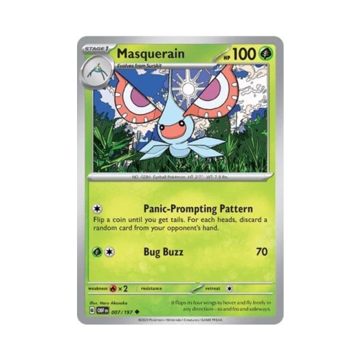Pokemon TCG Masquerain U Obsidian Flames (English Ver.)