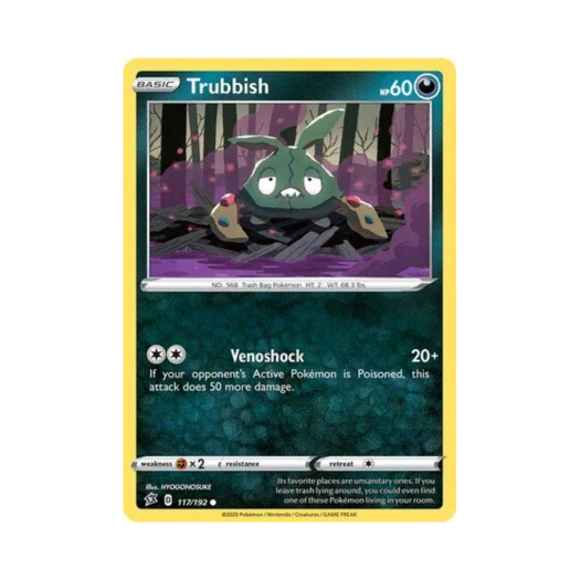 Pokemon TCG Trubbish C Rebel Clash (English Ver.)