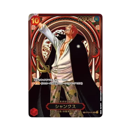 원피스 TCG 샹크스 골드 백그라운드 3주년 스페셜 카드 SR-SPC OP09-004 부스터 팩 계승되는 의지 (일어판)