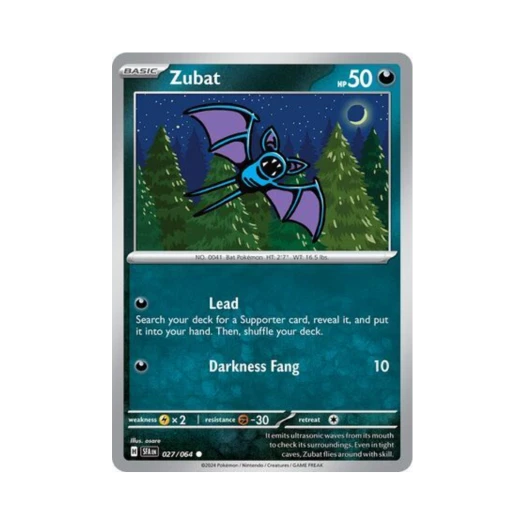Pokemon TCG Zubat C Shrouded Fable (English Ver.)