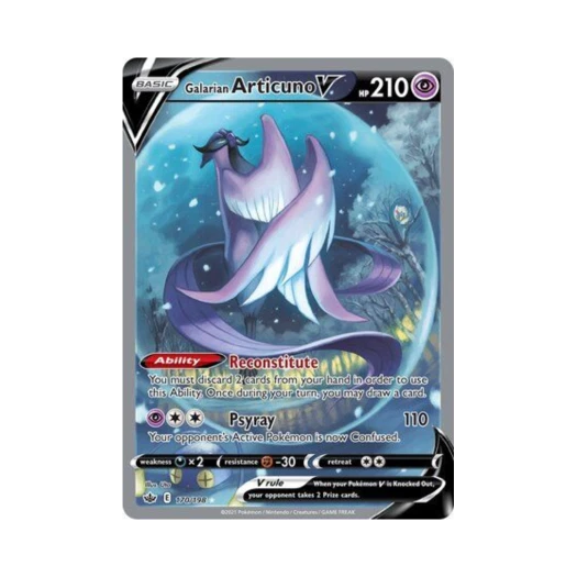 Pokemon TCG Galarian Articuno V RU Chilling Reign (English Ver.)