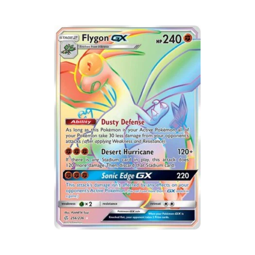 포켓몬 TCG 플라이곤 GX RR 코스믹 이클립스 (영문판)