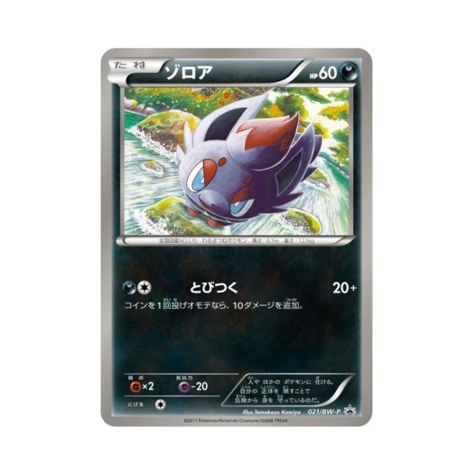 포켓몬 TCG 조로아 P 블랙 & 화이트 프로모카드 (일어판)
