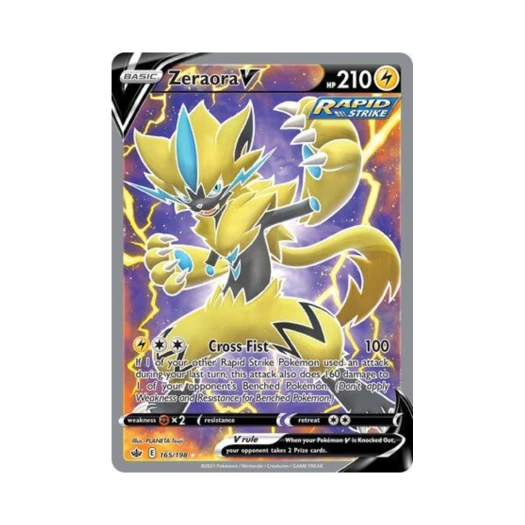 Pokemon TCG Zeraora V RU Chilling Reign (English Ver.)