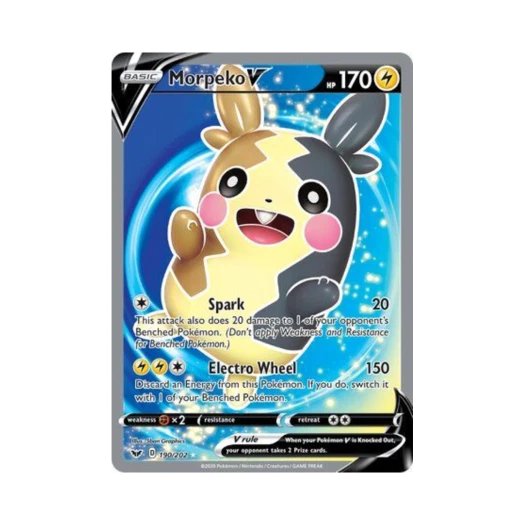 포켓몬 TCG 모르페코 V RU 소드 & 실드 (영문판)