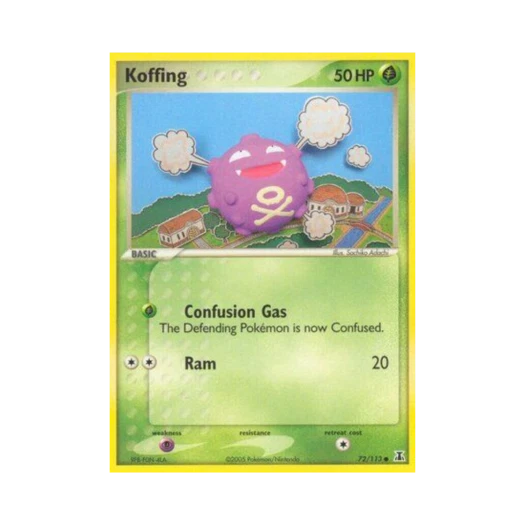 Pokemon TCG Koffing C EX Delta Species (English Ver.)