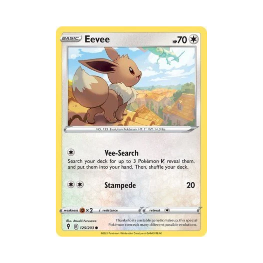 포켓몬 TCG 이브이 C 이볼빙 스카이즈 (영문판)