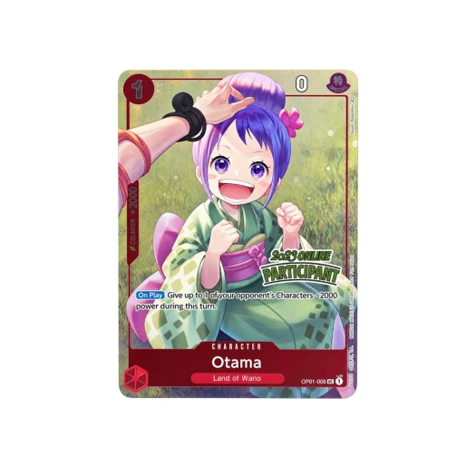 원피스 TCG 오타마 UC OP01-006 프로모션 카드 온라인 리저널 참여 팩 Vol.2 (영문판)