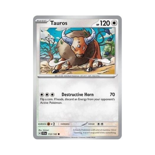 Pokemon TCG Tauros C Stellar Crown (English Ver.)