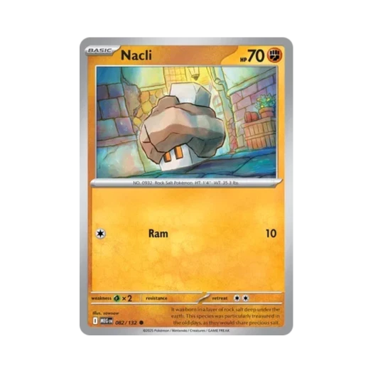 Pokemon TCG Nacli C Mega Evolution (English Ver.)