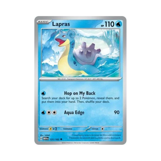Pokemon TCG Lapras U Scarlet & Violet 151 (English Ver.)