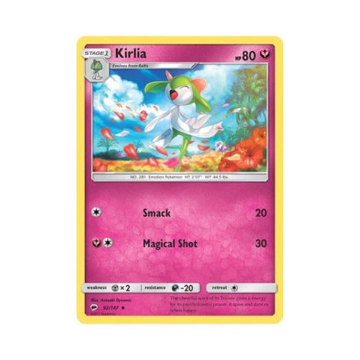 Pokemon TCG Kirlia U Burning Shadows (English Ver.)