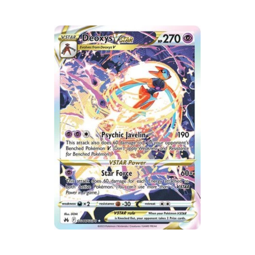포켓몬 TCG 테오키스 VSTAR R 크라운 제니스 (영문판)