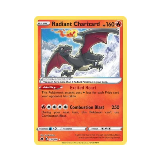 Pokemon TCG Radiant Charizard RR Crown Zenith (English Ver.)