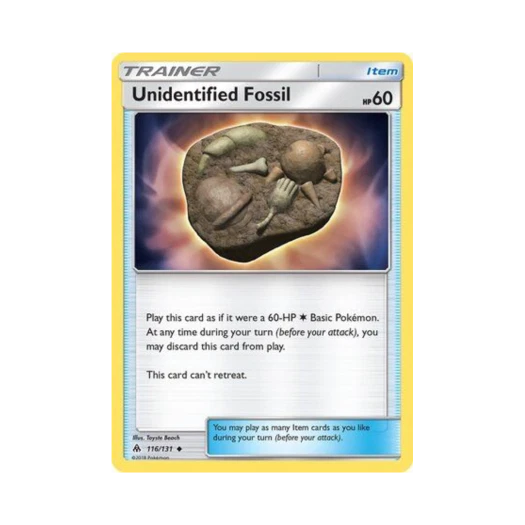 Pokemon TCG Unidentified Fossil U Forbidden Light (English Ver.)