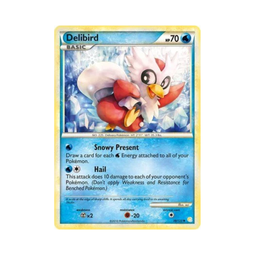 포켓몬 TCG 딜리버드 U 하트골드 & 소울실버 (영문판)