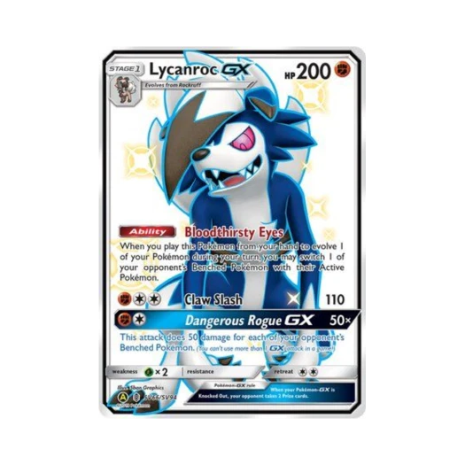 Pokemon TCG Lycanroc GX RSG Hidden Fates (English Ver.)