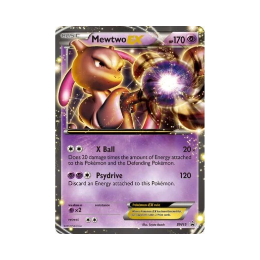 포켓몬 TCG 뮤츠 ex P 블랙 & 화이트 프로모카드 (영문판)