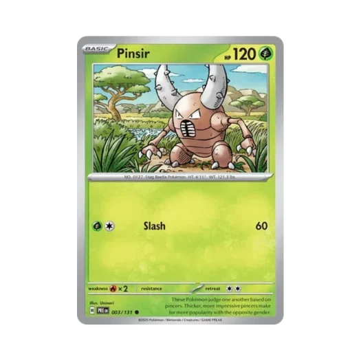 Pokemon TCG Pinsir C Prismatic Evolutions (English Ver.)