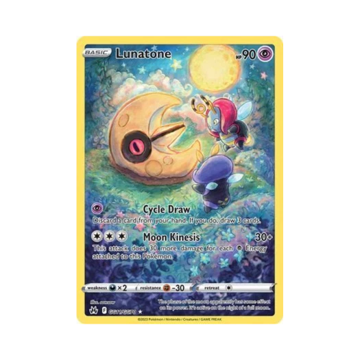 포켓몬 TCG 루나톤 R 크라운 제니스 (영문판)
