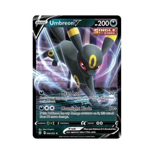 포켓몬 TCG 블래키 V HRV 이볼빙 스카이즈 (영문판)