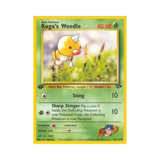 Pokemon TCG Koga's Weedle C Gym Challenge (English Ver.)
