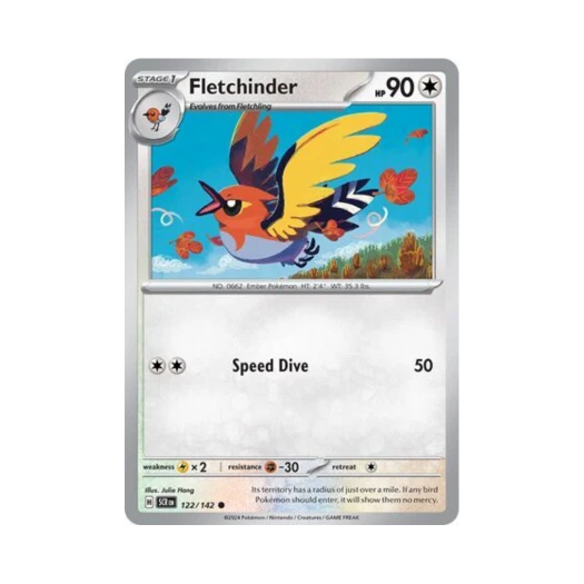 Pokemon TCG Fletchinder C Stellar Crown (English Ver.)