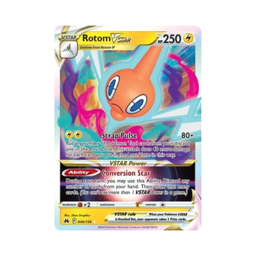 포켓몬 TCG 로토무 VSTAR R 크라운 제니스 (영문판)