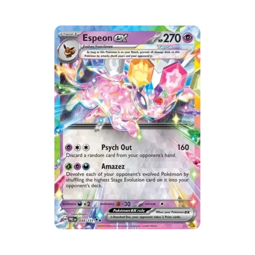 포켓몬 TCG 에브이 ex DR 프리즈매틱 에볼루션즈 (영문판)
