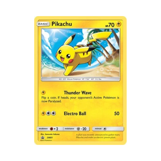 Pokemon TCG Pikachu P Sun & Moon Promos (English Ver.)