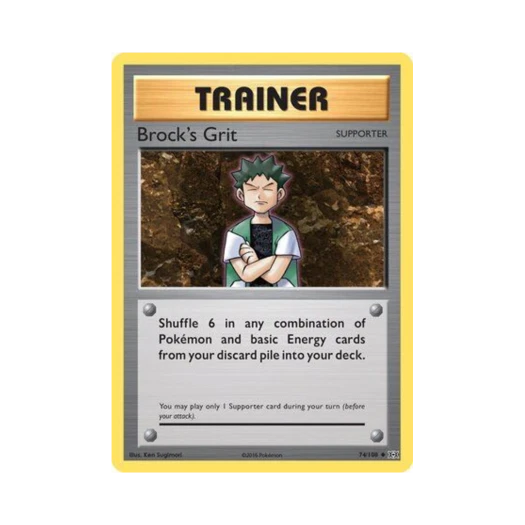 Pokemon TCG Brock's Grit U Evolutions (English Ver.)