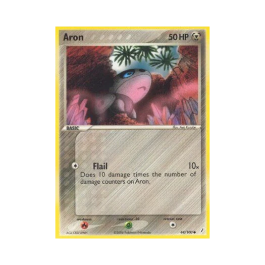 Pokemon TCG Aron C EX Crystal Guardians (English Ver.)