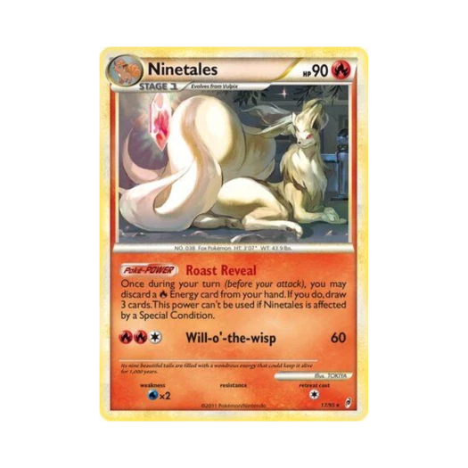 포켓몬 TCG 나인테일 RH 콜 오브 레전즈 (영문판)