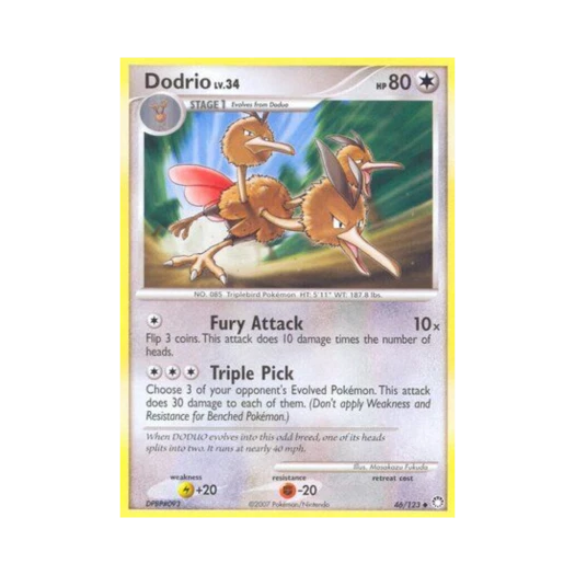 Pokemon TCG Dodrio U Mysterious Treasures (English Ver.)