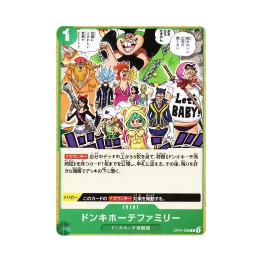 One Piece TCG Donquixote Family C OP04-036 Premium Booster One Piece Card The Best (Japanese Ver.)