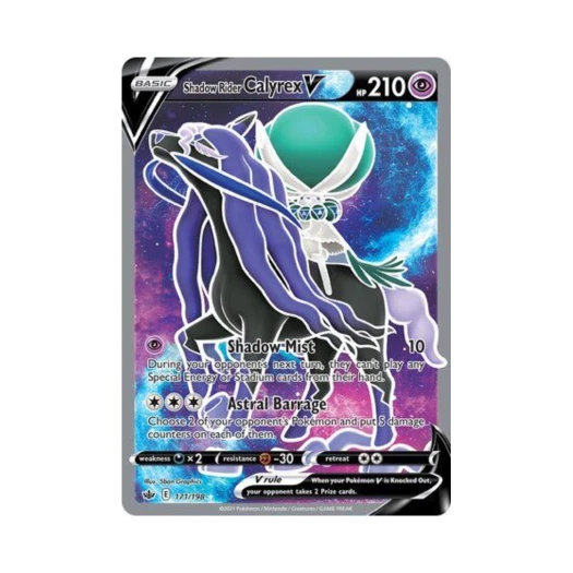 Pokemon TCG Shadow Rider Calyrex V RU Chilling Reign (English Ver.)
