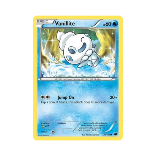 Pokemon TCG Vanillite C Plasma Freeze (English Ver.)