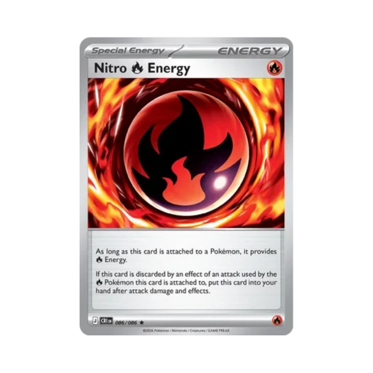 Pokemon TCG Nitro Fire Energy R Chaos Rising (English Ver.)