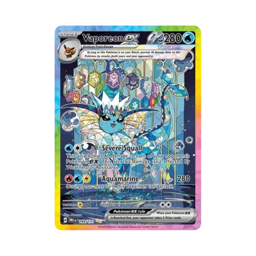 포켓몬 TCG 샤미드 ex SIR 프리즈매틱 에볼루션즈 (영문판)